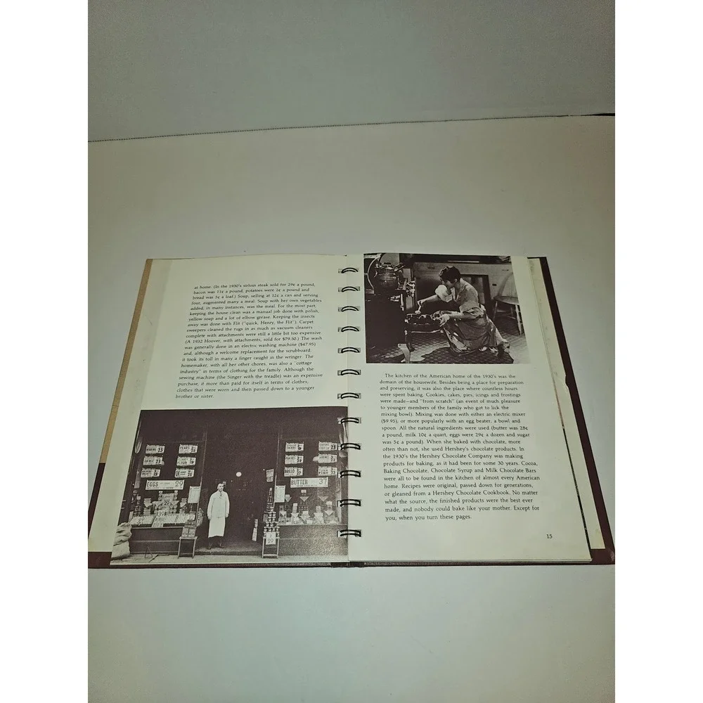 Hershey's 1934 Chocolate Cookbook Spiral bound Hanrdcover 1971 twelfth Recipes